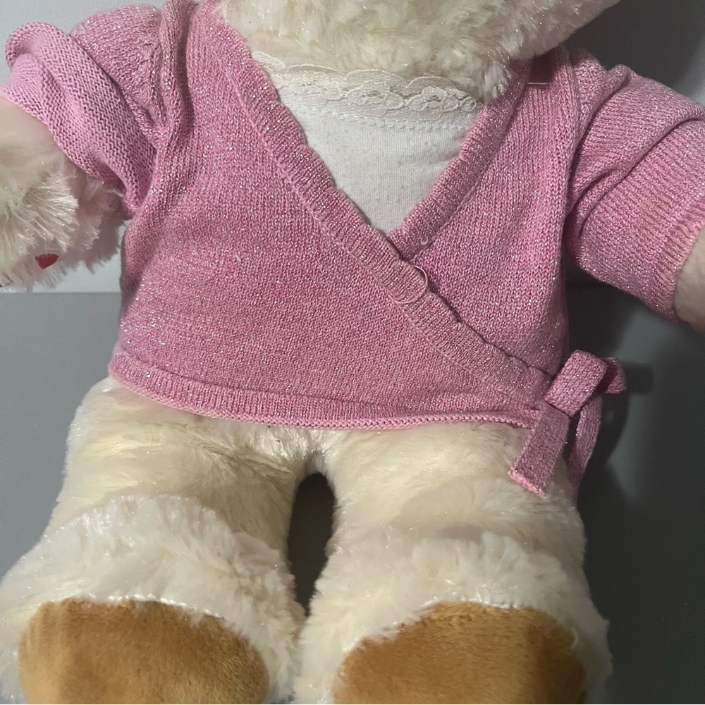 Build-A-Bear Workshop Teddy Bear Pink Wrap Shirt 2022 - Picture 6 of 12